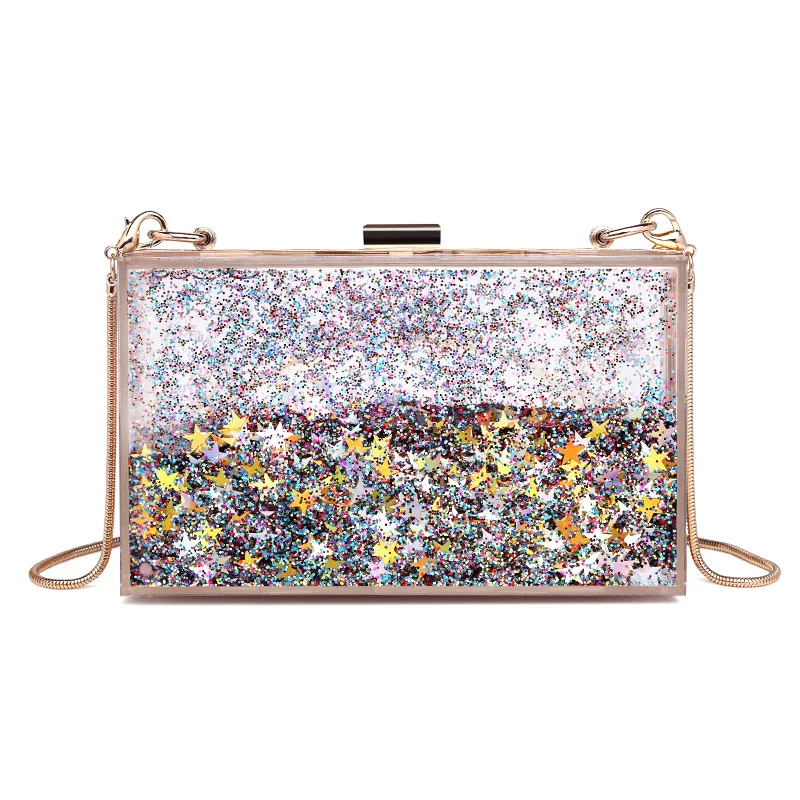 clear square clutch