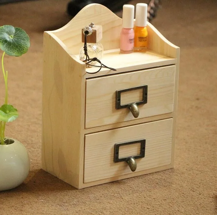 Cheap Cosmetic Wooden Mini Storage Cabinet With Drawers Buy