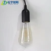 E26 E27 hanging plastic lamp socket power lighting cord set with plug