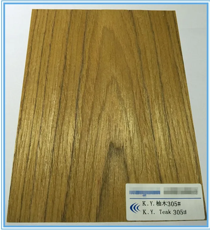2mm black line teak wood veneer