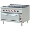 Restaurant industrial gas stove with oven,stainless industrial gas stove with oven