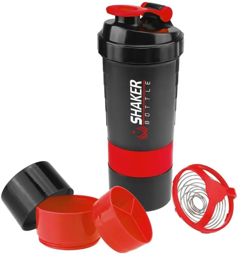 Bpa Free Plastic Sport Shaker Bottles With Protein Filter Gym Bottle