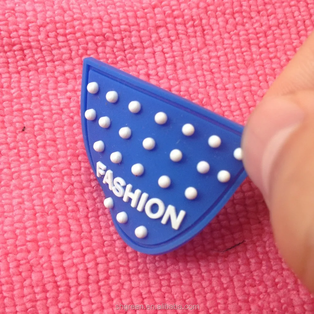 Handmade 3d Embossed Logo Silicone Rubber Label,Brand Logo Plastic