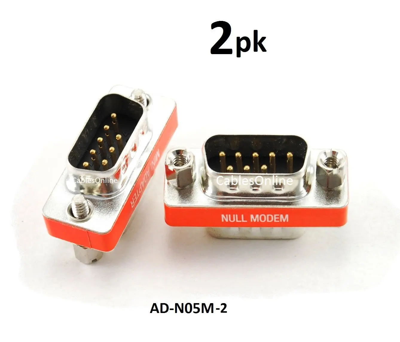 DB25 pin Male~Female Null Modem Nul//Cross Serial RS232 gender changer Adapter {F