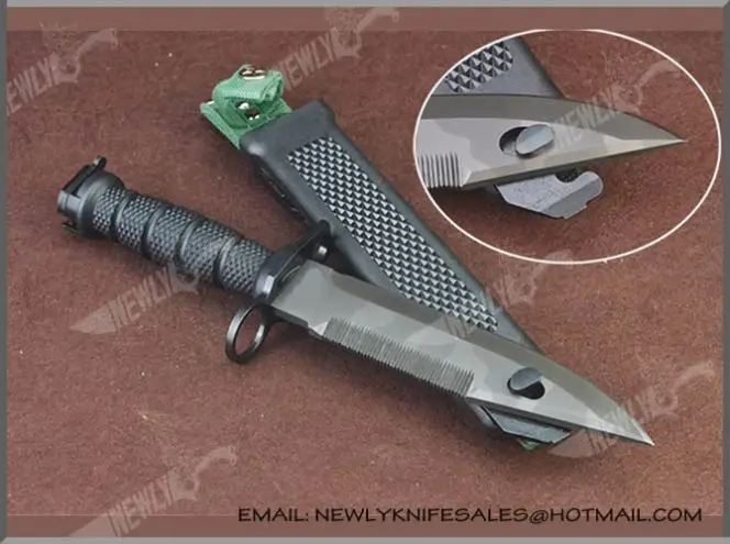 Hot Sales Stainless Steel Tactical Knife With Wood Handle