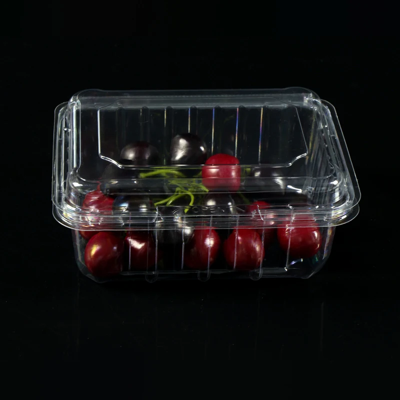 Contenedor De Plástico Transparente Para Embalaje De Frutas De Cereza