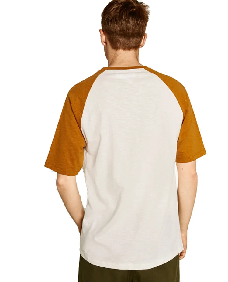 wholesale new design 100 cotton t shirt raglan short sleeve  mens custom t shirt