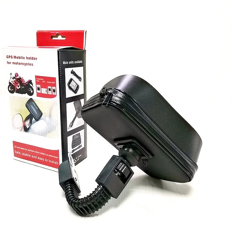 Factory price Universal Motorcycle Scooter Bicycle Waterproof Phone Holder Bag handlebar phone mount bag