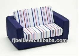 Blue Stripe Kids Flip Out Foam Sofa Seat Cushion Living Blue Stripe Kids Flip Out Foam Sofa Seat Cushion