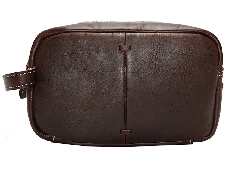 leather hanging dopp kit