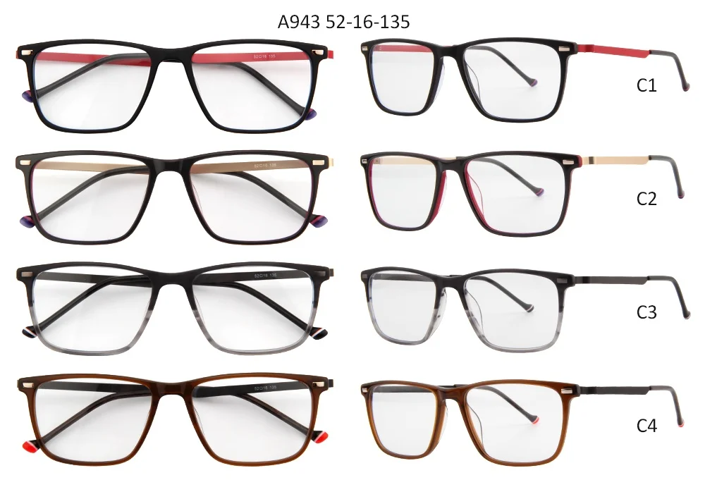 square thin frame glasses
