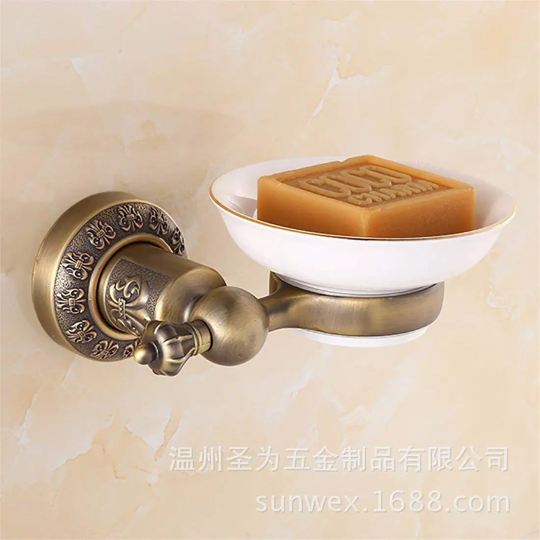 LAONA European style antique bronze carving, zinc alloy bathroom fittings, towel bar, toilet paper rack,Soap dish B