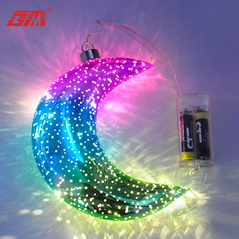 Wholesale Battery Powered Hanging Crescent Moon Shaped Lights For Home Decor Buy Half Moon