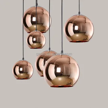 Modern Copper Gl Pendant Lighting Chrome Gold Color Lights Modern Copper Gl Pendant Lighting Chrome Gold Color Lights