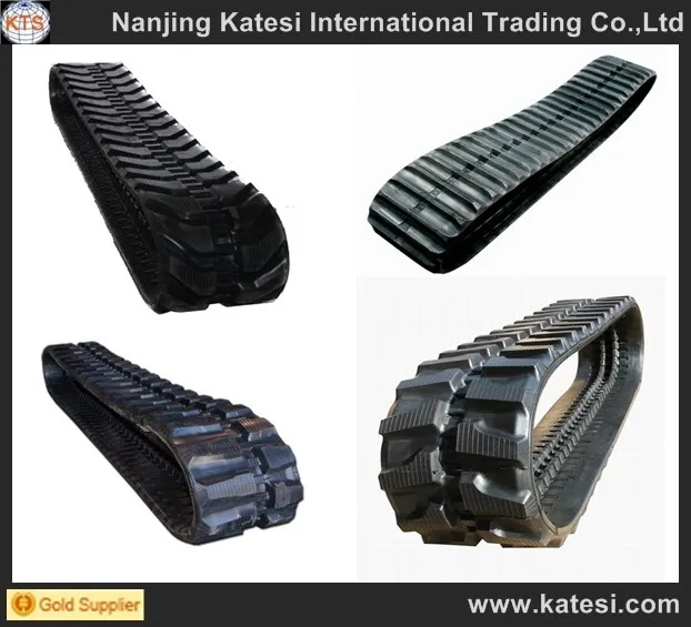 China Manufacturer 350x52.5x104 cheap rubber track pad track shoes for trucks and bulldozer undercarriage parts  .jpg
