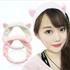 Woman Girls Cute Cat Ears Headband Soft Cotton Headwear Hair Accessories
