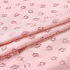 Pink 55% viscose 45% rayon chiffon flower design Italian garments jacquard fabric for dress
