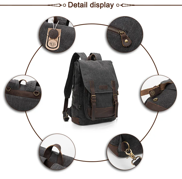 High quality school sports mens laptop bags usb smart backpack / backpack canvas