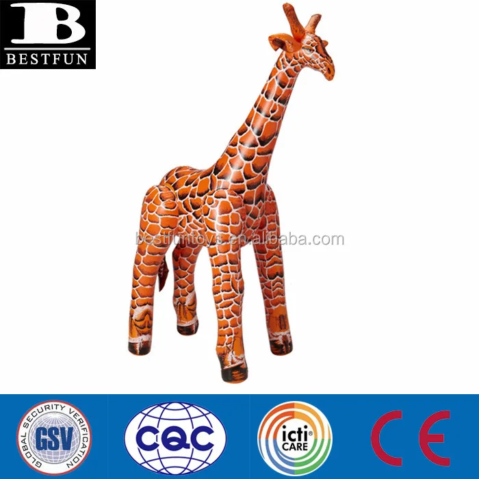 Lifelike Realistic Giant Inflatable Giraffe 6 Ft Pvc Blow Up Animal