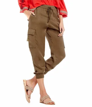 womens cargo pants elastic waist