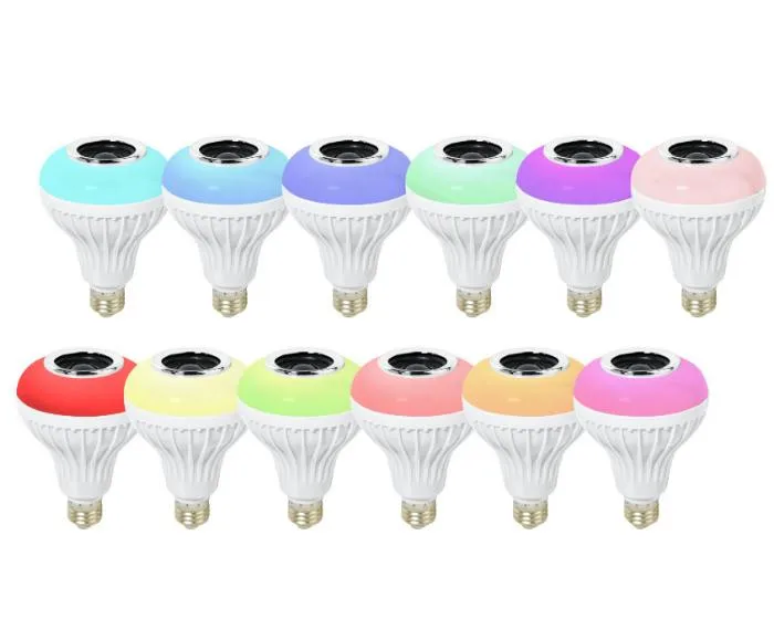 Amazon Best Seller 1000 Lumen E27 Wireless Music Player RGBW 15 Watt Color Led Bulb Bluetooth Speaker