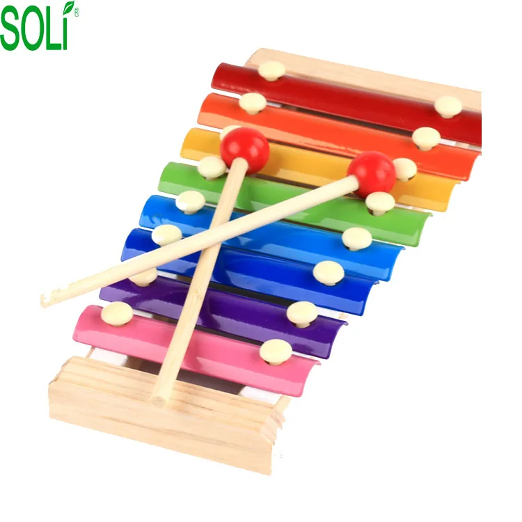 Wooden children's educational xylophone preschool toy music instrument