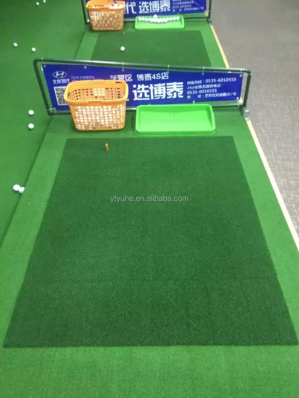 5x5 Golf Practice Mat Indoor Outdoor Heavy Duty Use Nylon Turf