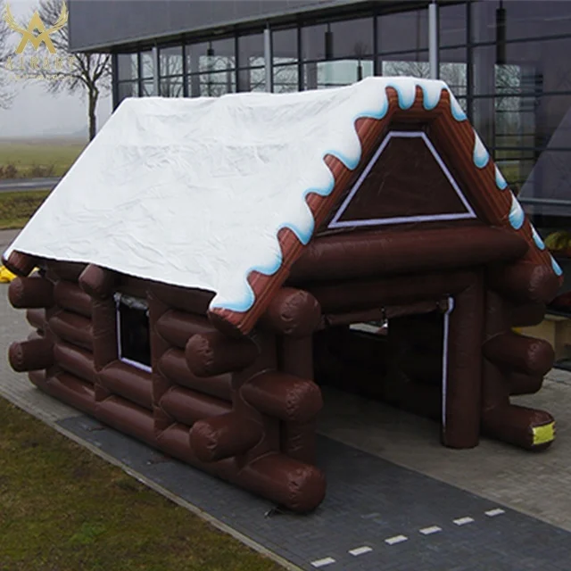 Inflatable Christmas House Santa Grotto Tent Buy Inflatable Wooden