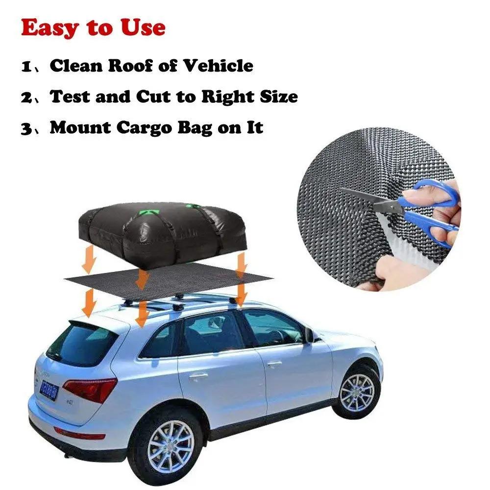 Egofine Roof Cargo Bag Protective Mat for Car Roof Carrier Bags with Extra Padding Car Roof Mat Under Any Rooftop Cargo Bag 
