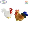 A469 Furry Fluffy Bean Bag Chicken Rooster Stuffed Animals Toy New Plush Stuffed Toy Chickens