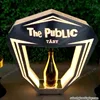 Bar Night Club Lounge Custom Logo LED Diesel Bottle Presenter Champagne Glorifier Display VIP Service Tray