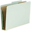 Top Hot light Green Legal Size Classification Paper File Folder With Fastener 3dividers 8 Faces
