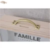 Hot sale wooden square money saving box with pine