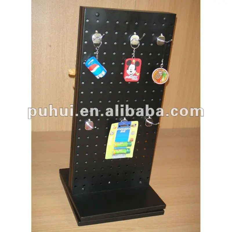 Universal Retail Shop Fixture Steel Pegboard Rack Double Sides Metal