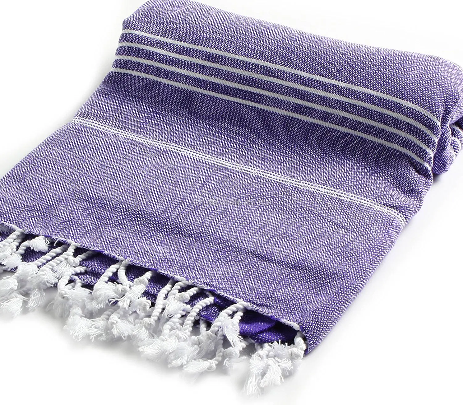 turkish beach towels 100x160cm 100% cotton, dark purple