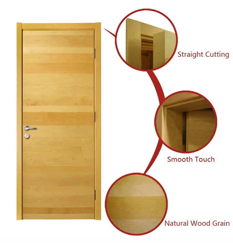 American Panel Door Single Leaf Vintage Style Decorative Oval Glass