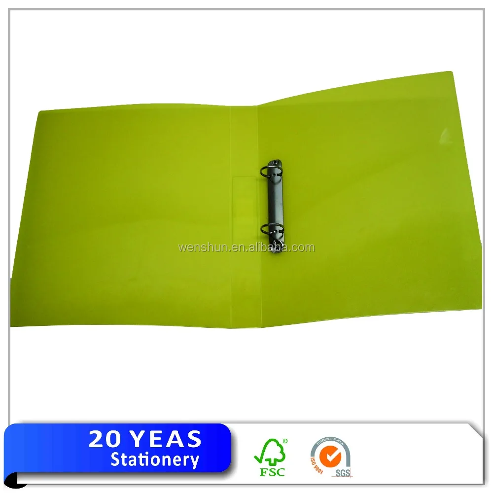 A4 Plastic Pp 2 Holes Ring Binder File Folder - Buy Ring Binder File ...