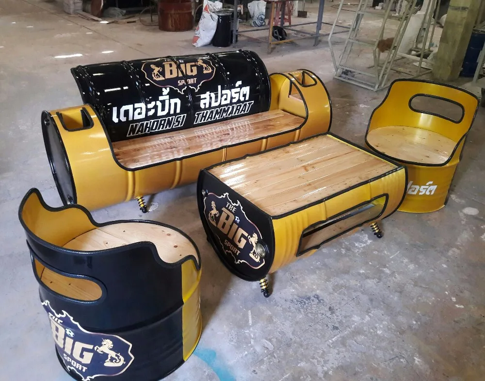 sofa drum estilo industrial loft restaurante al aire libre muebles sofa drum estilo industrial loft restaurante al aire libre muebles
