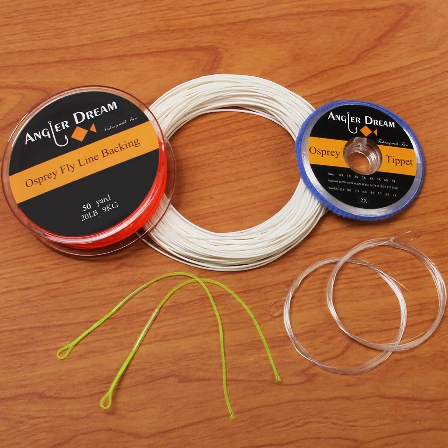4ft Tapered Braided Fly Line Saltwater/Freshwater Furled Fly Fishing Leader 