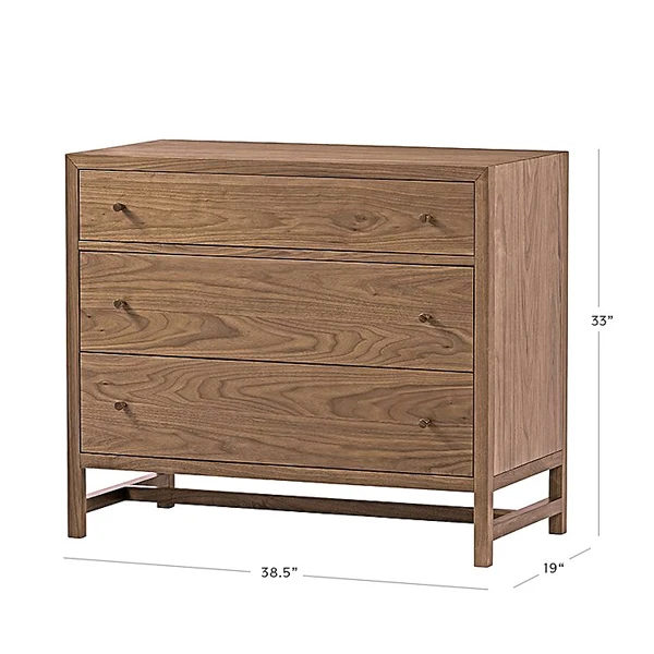 Kids Wooden Flat Pack Cabinet Furniture Cheap 3 Drawer Dresser