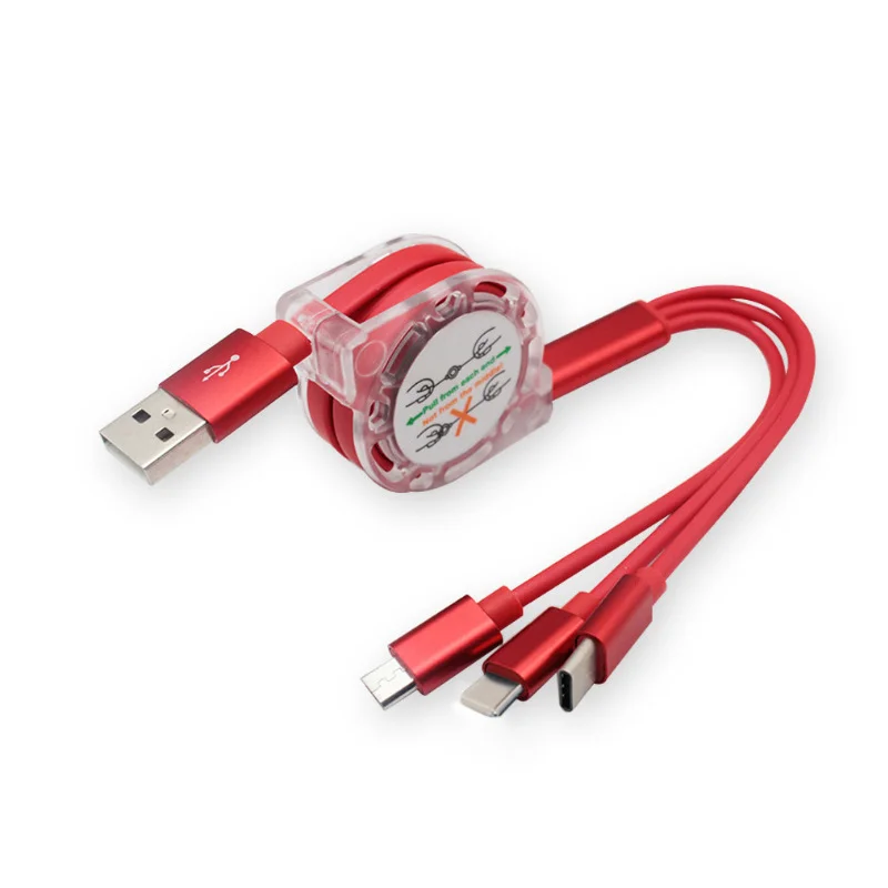 Multi Usb Charger Cable Retractable 3 In 1 Multiple Charging Cord 3 In 1 Charger Cable Buy