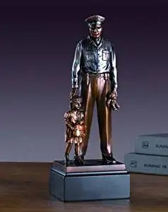 Policeman with Child Statue - Figurine