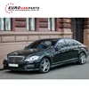 S Class w221 body kit with front bumper grille side mirrors rear bumper and muffler tips for S65 s63 2006-2012year