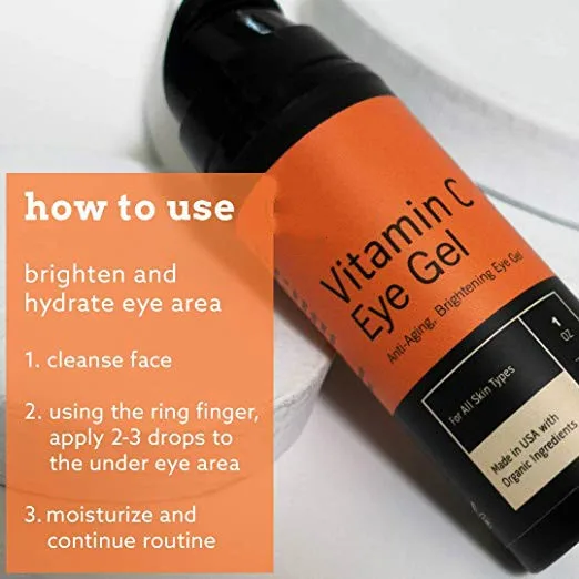 Organic Vitamin C Eye Gel Instant Eye Bag,Dark Circle Removal Anti