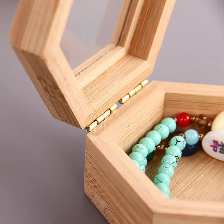 factory OEM exquisite bamboo wood jewelry necklace bracelet box