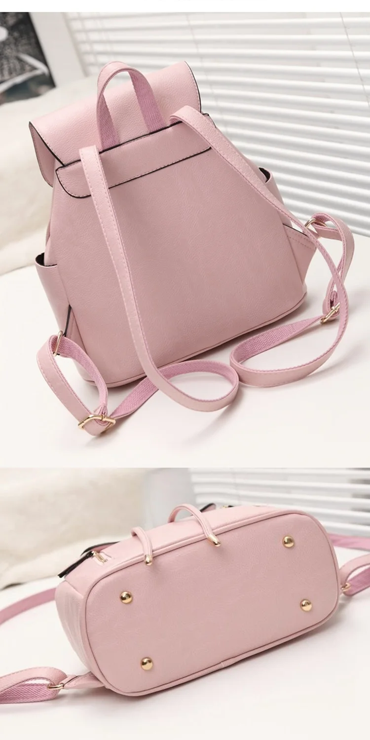 2018 Trending Handbag Fashion College School Bags Girls Pink Backpack