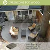 natural color garden balcony durable wpc flooring grey millboard decking