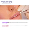 Deluxe 19G 100mm Blunt l type 4d cog face lifting thread pdo absorbable suture