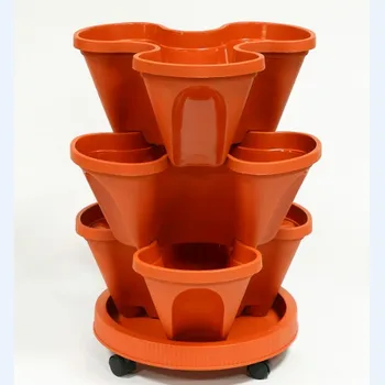  Plastic  Garden  Stackable Pot  Vertical  Planter Pot  Buy 