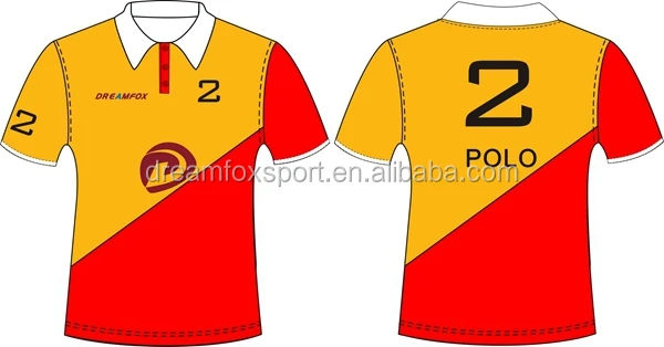 red and yellow polo